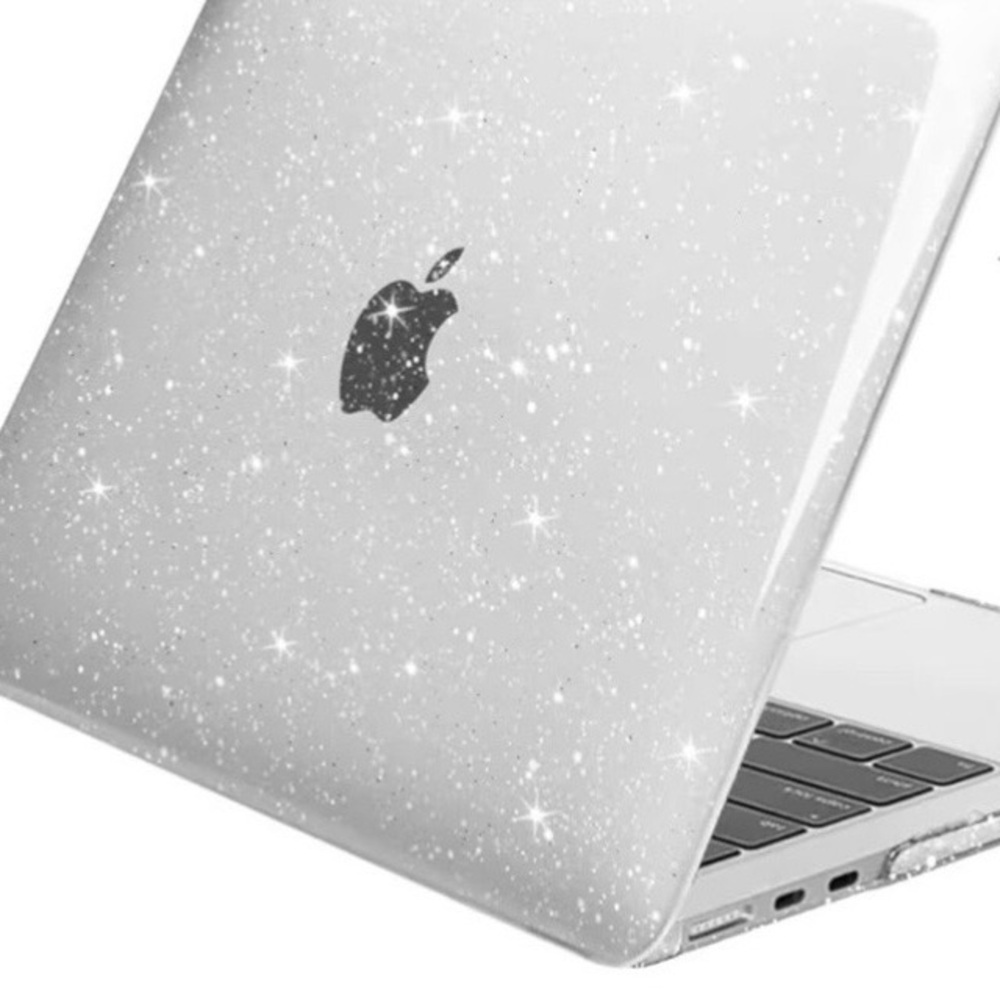 NEW Glitter/Transparent Apple MacBook Air 13” Case with Accessories